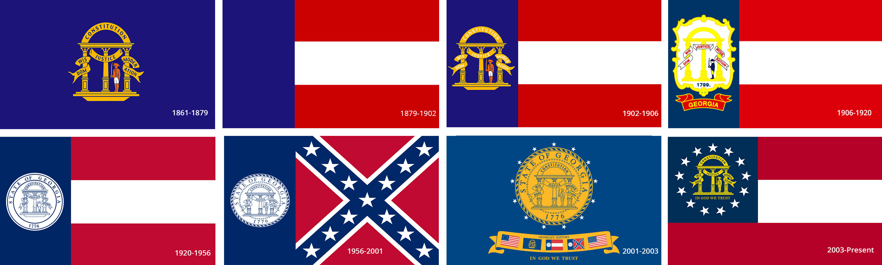 Georgia State Flags History