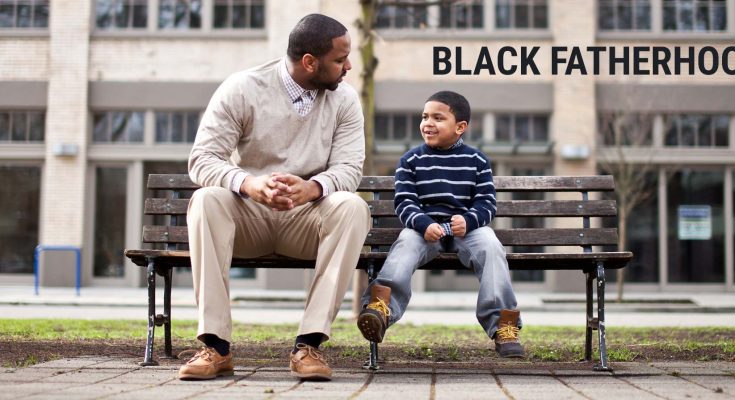 Black father and son
