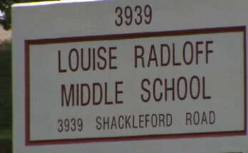 louise radloff middle school sign